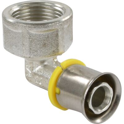 Wavin Tigris gas pers schroefbus haaks 90deg 3/4"x20mm Wavin Tigris gas pers schroefbus haaks 90deg 3/4"x20mm