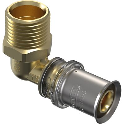 Wavin Tigris M5 pers puntstuk haaks 90deg messing 3/8"x16mm Wavin Tigris M5 pers puntstuk haaks 90deg messing 3/8"x16mm