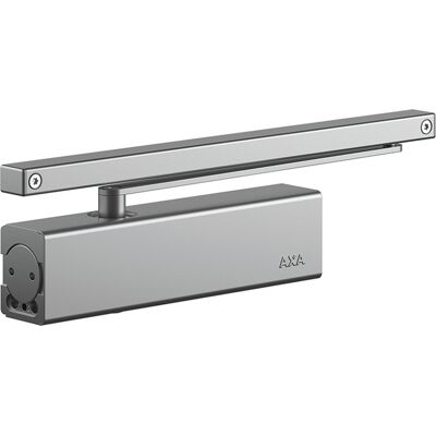 AXA deurdranger met glijarm en afdekplaat Max. 950mm - 60kg grijs AXA deurdranger met glijarm en afdekplaat Max. 950mm - 60kg grijs