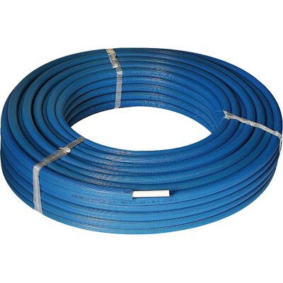 Henco Alupex meerlagen buis met isolatie 6mm 16x2mm 25m blauw Henco Alupex meerlagen buis met isolatie 6mm 16x2mm 25m blauw