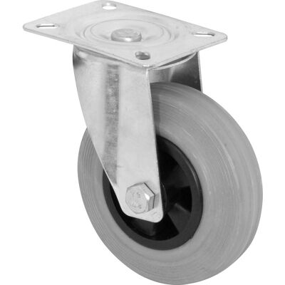 Toolstation Rubberen zwenkwielen 100mm 70kg Toolstation Rubberen zwenkwielen 100mm 70kg