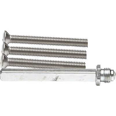 AXA wisselstift RVS + bouten M6x52mm (Set) AXA wisselstift RVS + bouten M6x52mm (Set)