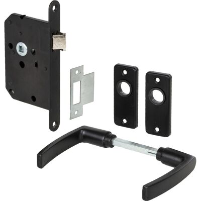 AXA loopslot met patent schild Zwart (Set) AXA loopslot met patent schild Zwart (Set)