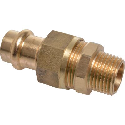 Conex B-Press pijpverbinder - 3/4"x22mm - Vlak afdichtend - Voor koperen buizen Conex B-Press pijpverbinder - 3/4"x22mm - Vlak afdichtend - Voor koperen buizen