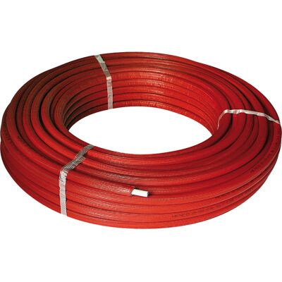 Henco Alupex meerlagen buis met isolatie 6mm 20x2mm 25m rood Henco Alupex meerlagen buis met isolatie 6mm 20x2mm 25m rood