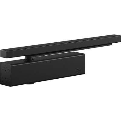 AXA deurdranger met glijarm en afdekplaat Max. 1400mm - 120kg zwart AXA deurdranger met glijarm en afdekplaat Max. 1400mm - 120kg zwart