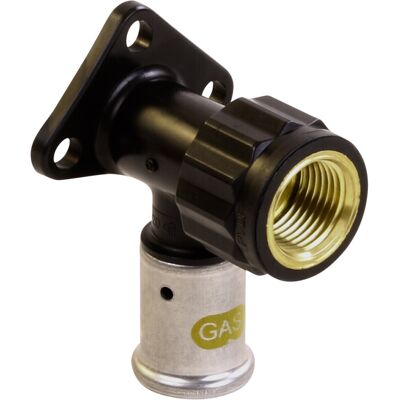Henco gas pers muurplaat 1/2"x20mm hoog Henco gas pers muurplaat 1/2"x20mm hoog