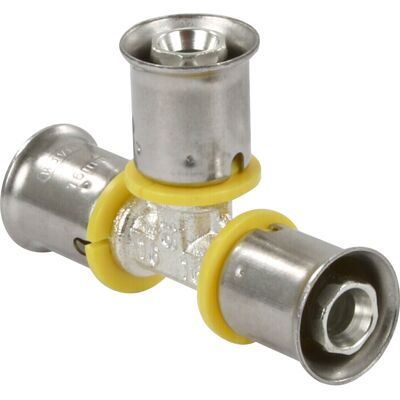 Wavin Tigris gas pers T-stuk 16mm Wavin Tigris gas pers T-stuk 16mm