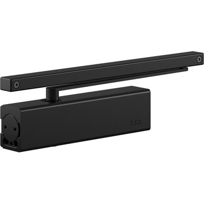 AXA deurdranger met glijarm en afdekplaat Max. 950mm - 60kg zwart AXA deurdranger met glijarm en afdekplaat Max. 950mm - 60kg zwart