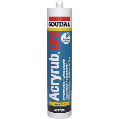 Soudal acryrub CF 2 Wit 310ml Soudal acryrub CF 2 Wit 310ml