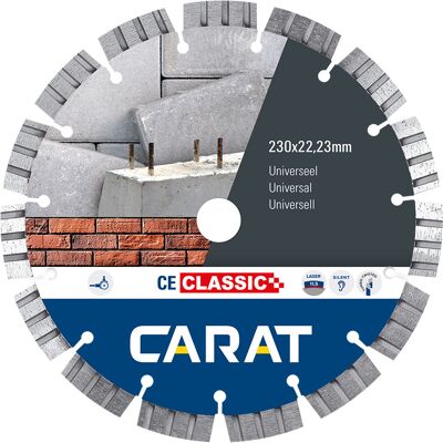 Carat diamantzaag universeel ce classic Ø230x22,23mm Carat diamantzaag universeel ce classic Ø230x22,23mm