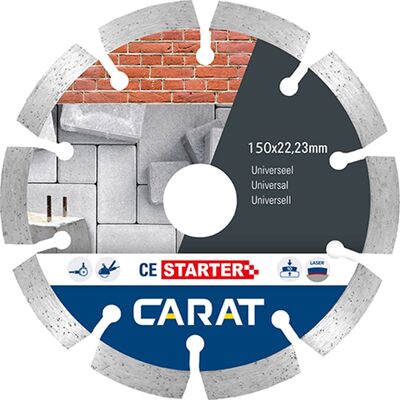 Carat diamantzaag universeel ce starter Ø125x22,23mm Carat diamantzaag universeel ce starter Ø125x22,23mm