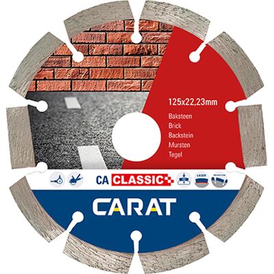 Carat diamantzaag baksteen ca classic Ø125x22,23mm Carat diamantzaag baksteen ca classic Ø125x22,23mm