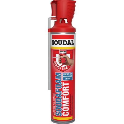 Soudal Comfort Genius PU handschuim Champagne 600ml Soudal Comfort Genius PU handschuim Champagne 600ml