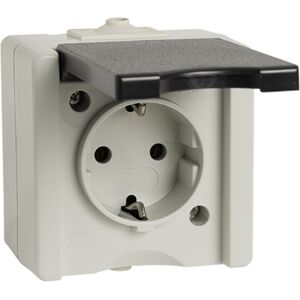 Kopp Model 947456005 - Wissel voor vochtige ruimtes, Compleet, Schuko-stopcontact, Grijs Kopp Model 947456005 - Wissel voor vochtige ruimtes, Compleet, Schuko-stopcontact, Grijs