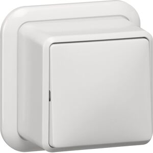 Gira wipschakelaar kruis opbouw met montageplaat en adapter K/P25 Glanzend wit Gira wipschakelaar kruis opbouw met montageplaat en adapter K/P25 Glanzend wit