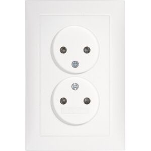Berker S.1 wandcontactdoos dubbel inbouw Glanzend wit Berker S.1 wandcontactdoos dubbel inbouw Glanzend wit