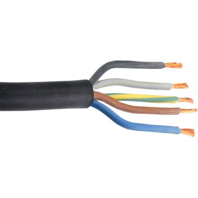 Toolstation Rubber kabel 2m 5x2.5mm² zwart Toolstation Rubber kabel 2m 5x2.5mm² zwart