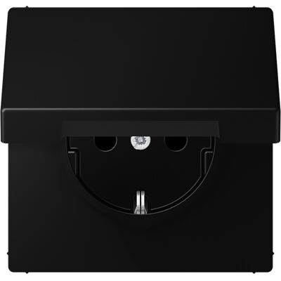 Jung LS1520NBFKLSWM - Schuko stopcontact met klepdeksel - Elektrisch stopcontact Jung LS1520NBFKLSWM - Schuko stopcontact met klepdeksel - Elektrisch stopcontact
