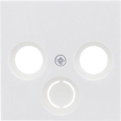 Gira System 55 centraalplaat Radio/tv - glanzend wit Gira System 55 centraalplaat Radio/tv - glanzend wit