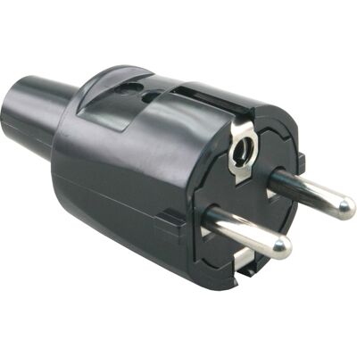 Toolstation Stekker RA PVC Zwart Toolstation Stekker RA PVC Zwart