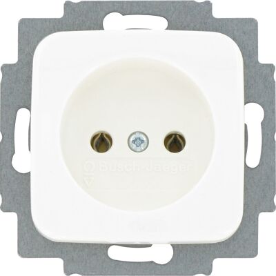 Busch-Jaeger Reflex SI wandcontactdoos inbouw Glanzend wit Busch-Jaeger Reflex SI wandcontactdoos inbouw Glanzend wit