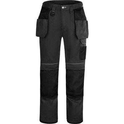 Portwest Urban werkbroek met holsterzakken en kniezakken + gratis kniestukken 56 zwart Portwest Urban werkbroek met holsterzakken en kniezakken + gratis kniestukken 56 zwart