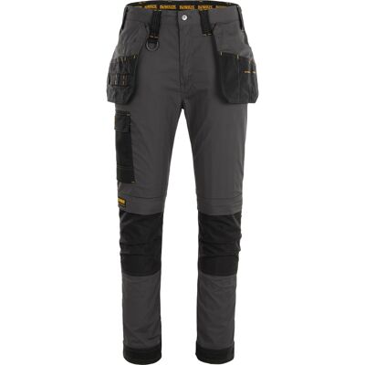 DeWALT Aspen werkbroek met holsterzakken en kniezakken 56 zwart/grijs DeWALT Aspen werkbroek met holsterzakken en kniezakken 56 zwart/grijs