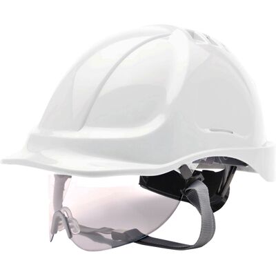Portwest ABS veiligheidshelm met vizier wit Portwest ABS veiligheidshelm met vizier wit