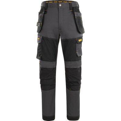 DeWALT Westport werkbroek met holsterzakken en kniezakken 48 zwart/grijs DeWALT Westport werkbroek met holsterzakken en kniezakken 48 zwart/grijs
