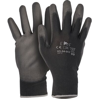 Toolstation PU handschoenen 9/L zwart (Paar) Toolstation PU handschoenen 9/L zwart (Paar)