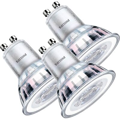 Philips LED spot GU10 4.6W 4000K Koelwit (3 Stuks) Philips LED spot GU10 4.6W 4000K Koelwit (3 Stuks)