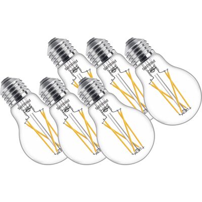 Philips LED lamp transparant E27 5.9W 2700K Warmwit (6 Stuks) Philips LED lamp transparant E27 5.9W 2700K Warmwit (6 Stuks)