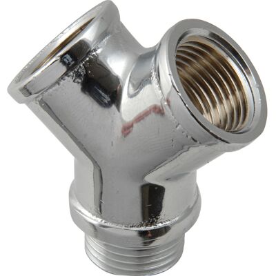 BPE Y-stuk chroom 1/2" BPE Y-stuk chroom 1/2"