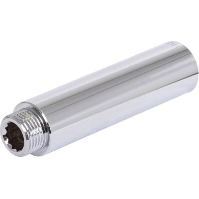BPE kraanverlengstuk chroom gepolijst 1/2"x100mm BPE kraanverlengstuk chroom gepolijst 1/2"x100mm