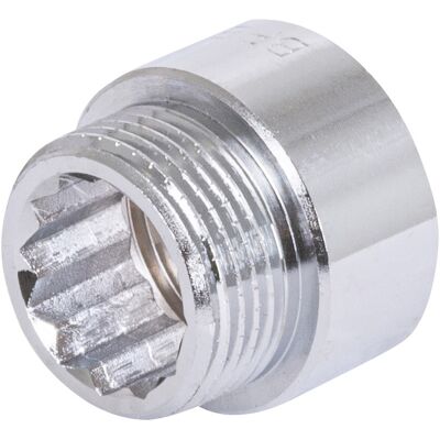 BPE Kraanverlengstuk chroom gepolijst 3/4"x15mm BPE Kraanverlengstuk chroom gepolijst 3/4"x15mm
