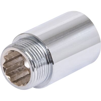 BPE kraanverlengstuk chroom gepolijst 3/4"x40mm BPE kraanverlengstuk chroom gepolijst 3/4"x40mm