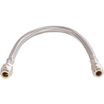 BPE RVS flexibele slang 35cm 10mm knel x 10mm knel BPE RVS flexibele slang 35cm 10mm knel x 10mm knel