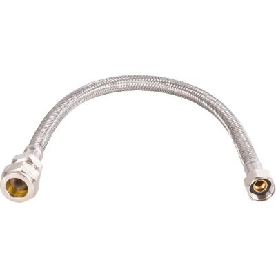 BPE RVS flexibele slang 35cm 3/8" bn.dr. x 15mm knel BPE RVS flexibele slang 35cm 3/8" bn.dr. x 15mm knel