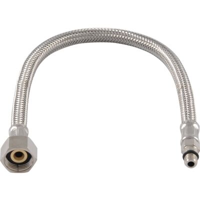 BPE RVS flexibele slang 35cm 3/8" bn.dr. x M8 bt.dr. BPE RVS flexibele slang 35cm 3/8" bn.dr. x M8 bt.dr.