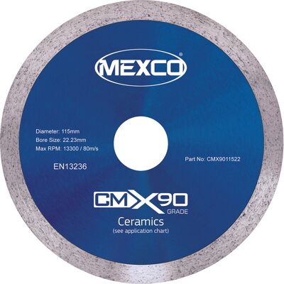 Mexco Keramische Diamantschijf 115mm - Diamond Blade Mexco Keramische Diamantschijf 115mm - Diamond Blade