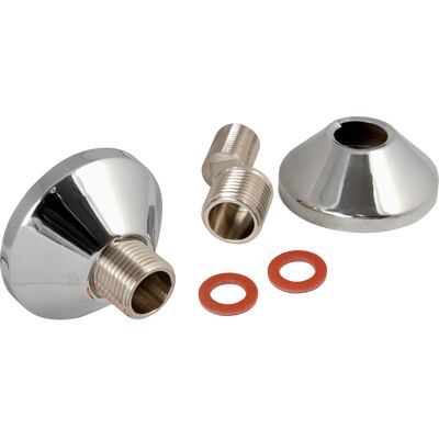 BPE S-koppeling met rozet 3/4"x1/2" 11,5mm (2 Stuks) BPE S-koppeling met rozet 3/4"x1/2" 11,5mm (2 Stuks)