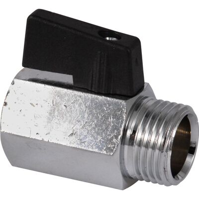 BPE mini kogelkraan 1/2" Bn.DrxBt.Dr met knop BPE mini kogelkraan 1/2" Bn.DrxBt.Dr met knop