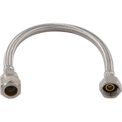 BPE RVS flexibele slang 35cm 1/2" bn.dr. x 15mm knel BPE RVS flexibele slang 35cm 1/2" bn.dr. x 15mm knel