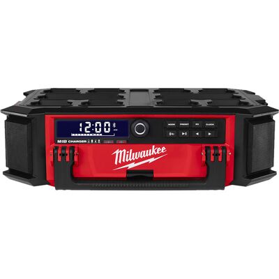 Milwaukee M18PRCDAB+ Bluetooth Bouwradio - Draagbaar Luidsprekersysteem met 360° Geluid Milwaukee M18PRCDAB+ Bluetooth Bouwradio - Draagbaar Luidsprekersysteem met 360° Geluid