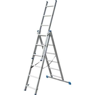 Alumexx 3-delige ladder 3x6 treden Alumexx 3-delige ladder 3x6 treden