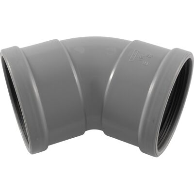 Wavin PVC bocht manchet 45deg 125mm 2x mof Wavin PVC bocht manchet 45deg 125mm 2x mof