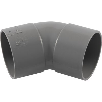 Wavin PVC bocht 45º 75mm 2x lijmmof Wavin PVC bocht 45º 75mm 2x lijmmof