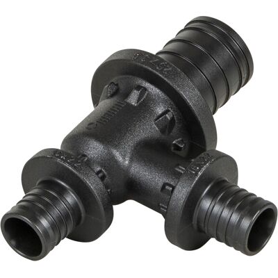 Rehau Rautitan PX schuif T-stuk verloop 25x16x16mm Rehau Rautitan PX schuif T-stuk verloop 25x16x16mm