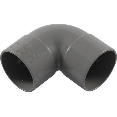Wavin PVC bocht 90deg 75mm 2x lijmmof Wavin PVC bocht 90deg 75mm 2x lijmmof